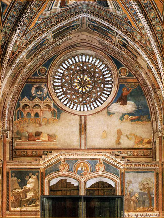 Фрески входной стены Верхней церкви Сан-Франческо, Ассизи. Джотто / www.art-giotto.ru