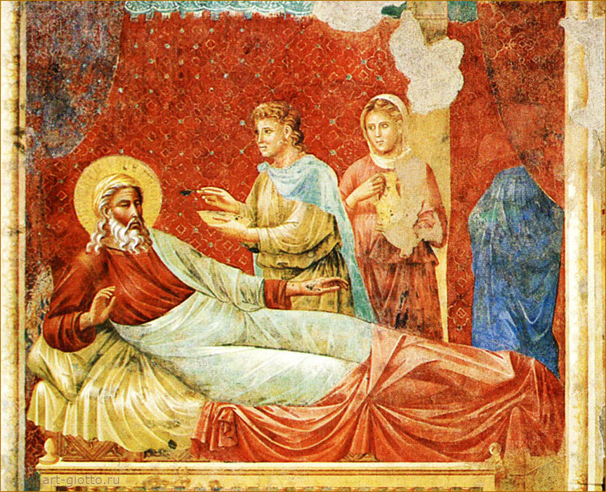 Исаак отвергает Исава. Цикл фресок  в Верхней церкви Сан-Франческо, Ассизи. Джотто / www.art-giotto.ru