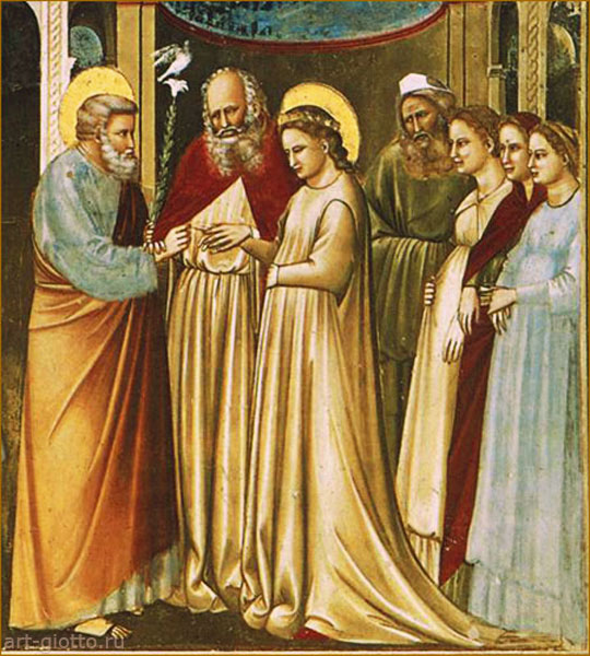 Обручение Марии с Иосифом. Фрагмент