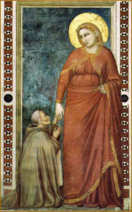 Мария Магдалина с коленопреклоненным епископом Понтано