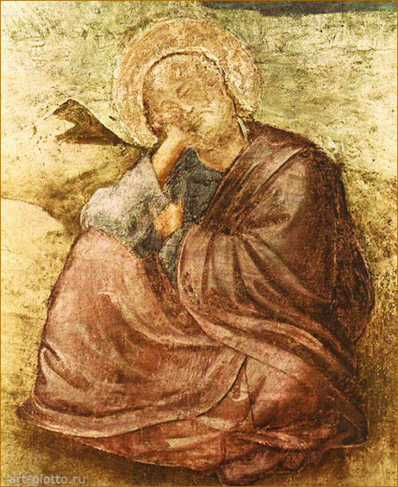 Иоанн Евангелист на острове Патмос. Фрагмент